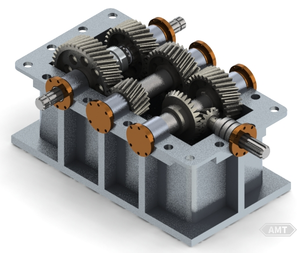 8-35 shows a typical gearbox using powder metallurgy gears.png